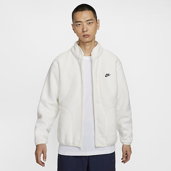 White nike sportswear jacket hotsell